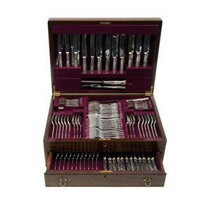 Mappin & Webb King's pattern cutlery service. Setting for 12,…