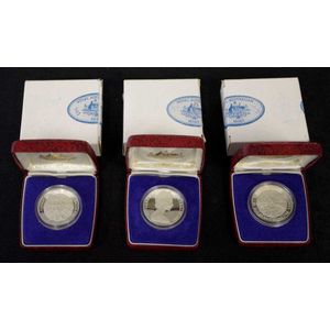 Three Australian ram 1982 $10 proof silver coins for XIII…
