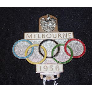 Melbourne 1956 Olympic official car badge with crest of city of…