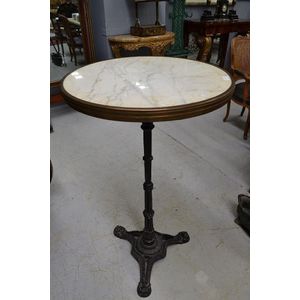 French Bistro Table with Marble Top - Decorative - Garden Furniture ...