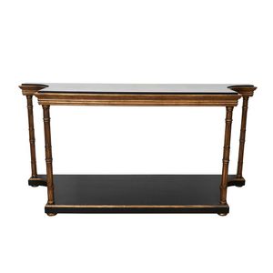 Maison Jansen, parcel-gilt and ebonised console table, c. 1970,…