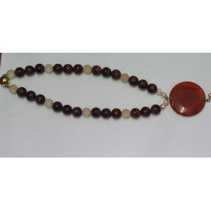 A ruby, sapphire and emerald set gold chain, 18ct yellow gold 