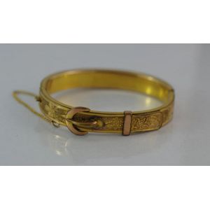 Antique B&B Gold Buckle Bangle - Bracelets/Bangles - Jewellery