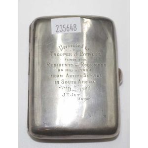 Sterling silver cigarette case hallmarked Birmingham 1900,… - Smoking ...