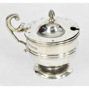 Antique sterling silver mustard pots - price guide and values