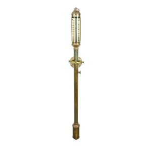 A vintage marine Mercurial stick barometer by R N Desterro,…