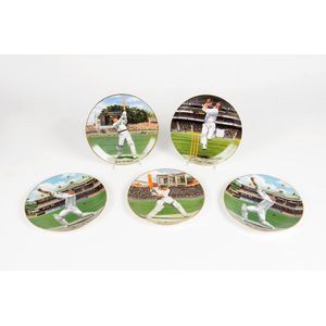 Australia's Cricketing Greats, series of 8 plates issued by the…