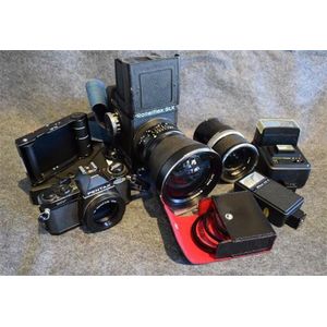 A Rolleiflex SLX medium format camera, circa 1976/1979 case and…