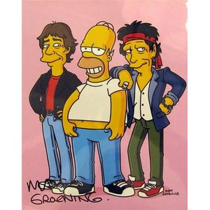 Matt Groening, signed Simpsons 10 x 8 color photograph…