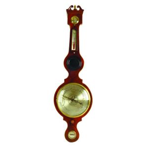 A George III mahogany banjo barometer by M. Pensa & Son, 5…