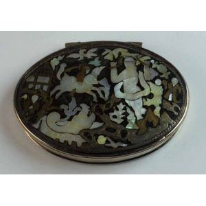 A Continental silver, gold, tortoiseshell and mother of pearl,…