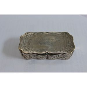 Silver Snuff Box - Snuff - Recreations & Pursuits