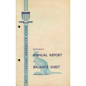 North Melbourne: Annual Reports (16 issues, 1951-96). Fair/G…