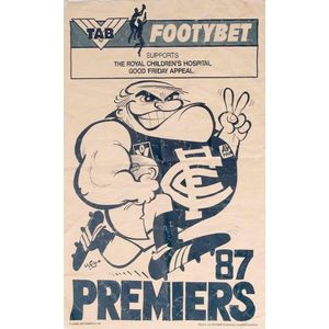 AFL/VFL WEG posters and cartoons memorabilia - price guide and values ...