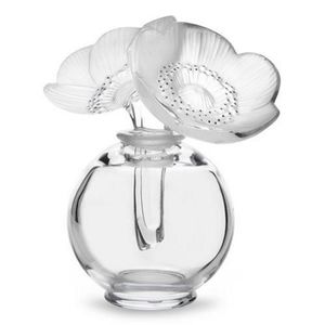 Lalique 'Deux Anemones' perfume bottle having a clear…