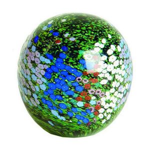 A Peter Raos paperweight, decorated with flowers, signed and…