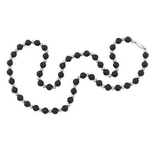 Onyx and silver bead necklace, Tiffany & Co., designed as a…