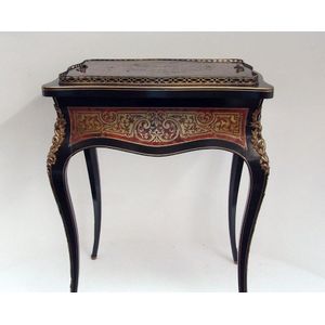 A late 19th century rectangular Boulle jardiniere stand having…