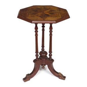 William Norrie: An inlaid New Zealand specimen wood table,…