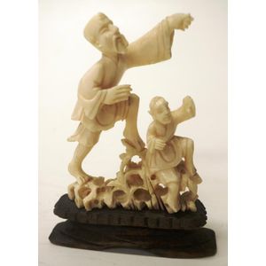 Carved Chinese ivory human figures - price guide and values