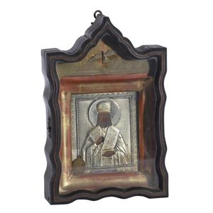 A Russian icon of Saint Innocent of Irkutsk, second half 19th…