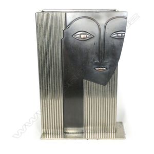 Large-scale Art Deco face vase of a woman, after Franz…