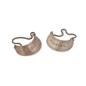 Henry Steiner, Australian silver decanter labels 'Madeira' and…