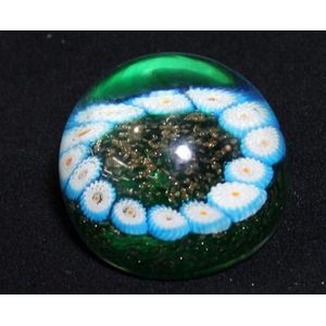 Murano millefiore paperweight, with part original paper label