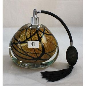 A Murano Art Glass perfume bottle, with aventurine design