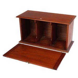 Antique Australian cedar Desktop stationery cabinet with drop…