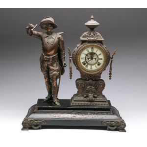 Antique figural clock - price guide and values