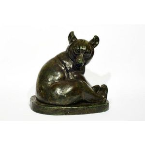 Irenee Rochard (French, 1906-1984). Bronze sculpture of a bear…