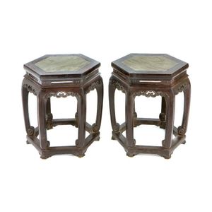19th Century Chinese Zitan Wood Tall End Table – Past Perfect