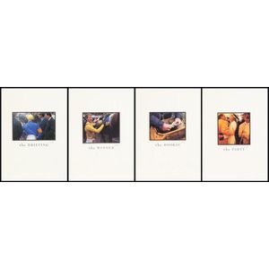 1993 Melbourne Cup, set of 4 prints by Rennie Ellis, titled…