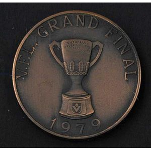 Carlton: 1979 38 mm bronze medallion with 'VFL Grand…