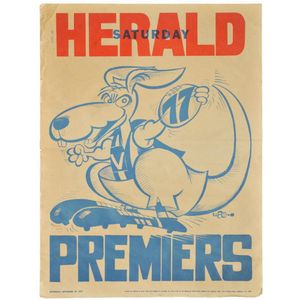 North Melbourne: 1977 original Weg poster, Fair/Good condition…