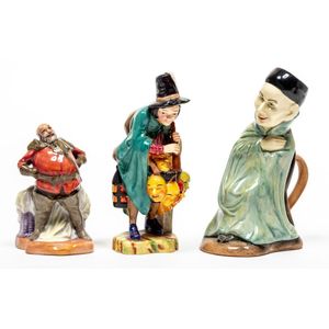 A group of three Royal Doulton figures, 'The Spook', 'Falstaff'…