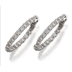 Harry Winston Diamond Hoop Earrings - Earrings - Jewellery