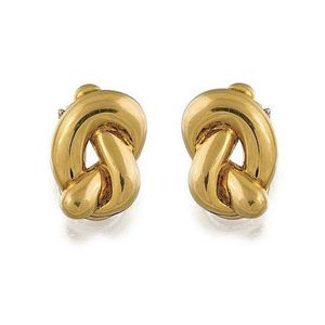 Pair of 18ct gold earrings, Angela Cummings for Tiffany & Co ...