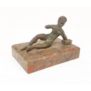 A Grand Tour bronze figure after the antique, of a reclining&hellip;