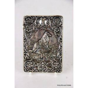 Antique English and French sterling silver card cases - price guide and ...