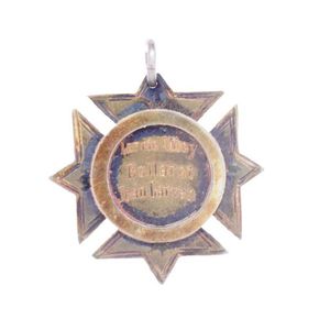 Antique Australian sterling silver fob medal marked Thomas…