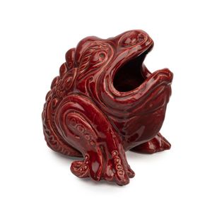 V.A.P. (Victoria Art Pottery) 'Grotesque' pottery spoon warmer…
