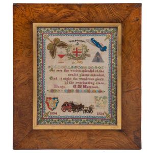 A most unusual 1934 Melbourne Centenary sampler, with a verse…