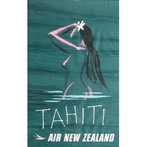 An original Arthur Aldred Thompson 'Tahiti' lithographic poster…