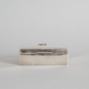 A Birks sterling 'The Oilmen's golf Tournament' cigar box,…