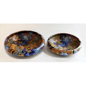 Frederick Rhead, two Bursley Ware Amstel platters, painted…