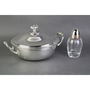 Christofle suite of items including tureen, scissors and lidded…