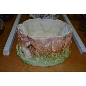 SylvaC imp and rabbit vase, approx 9 cm high, 19 cm diameter