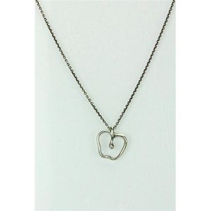 Tiffany Silver Apple Necklace in Box - Necklace/Chain - Jewellery